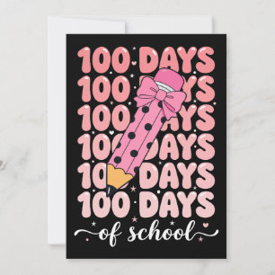 100 dagen schoolviering kaart