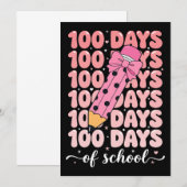 100 dagen schoolviering kaart (Voorkant / Achterkant)