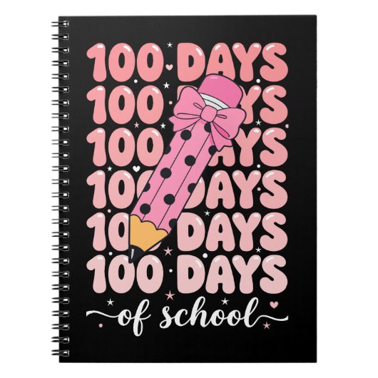 100 dagen schoolviering notitieboek (Voorkant)