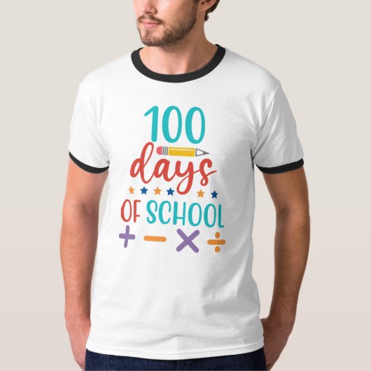100 dagen schoolviering t-shirt (Voorkant)