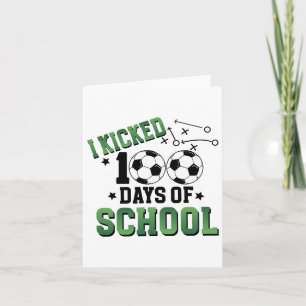 100 dagen schoolvoetbal 100e dag sport kaart