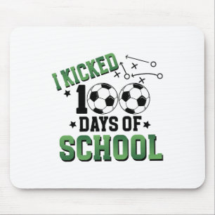 100 dagen schoolvoetbal 100e dag sport muismat
