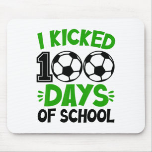 100 dagen schoolvoetbal 100e dag sport muismat