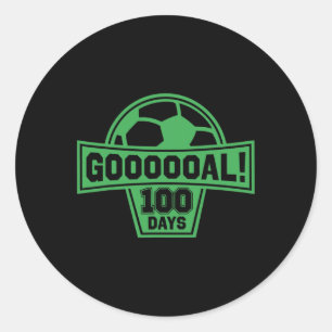100 dagen schoolvoetbal 100ste dag van de schoolsp ronde sticker