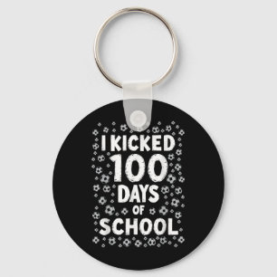 100 dagen schoolvoetbal Kinder 100e dag Sleutelhanger