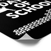 100 dagen schoolvoetbal Kinder 100ste dag van Poster (Hoek)