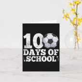100 dagen schoolvoetbalspeler Leraar Student 1 Kaart (Gele Bloem)