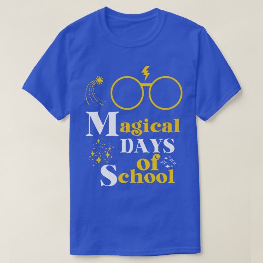 100 dagen schoolzweet 100 dagen Magisch van Schoo T-shirt (Design voorkant)