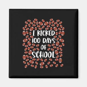 100 dagen schoppen voor student Football Magneet