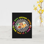 100 dagen serveren van een glimlach op een dienbla kaart (Gele Bloem)