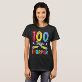 100 dagen Sharper 100 dagen schoolpotlood 100 dage T-shirt (Voorkant volledig)