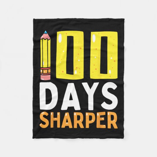100 dagen Sharper 100e dag schoolleraar Kinderen Fleece Deken (Voorkant)