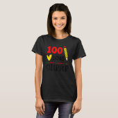 100 dagen Sharper 100e dag van de studie van leerk T-shirt (Voorkant volledig)