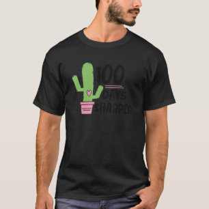 100 dagen Sharper Cactus docenten Happy 100th Day T-shirt
