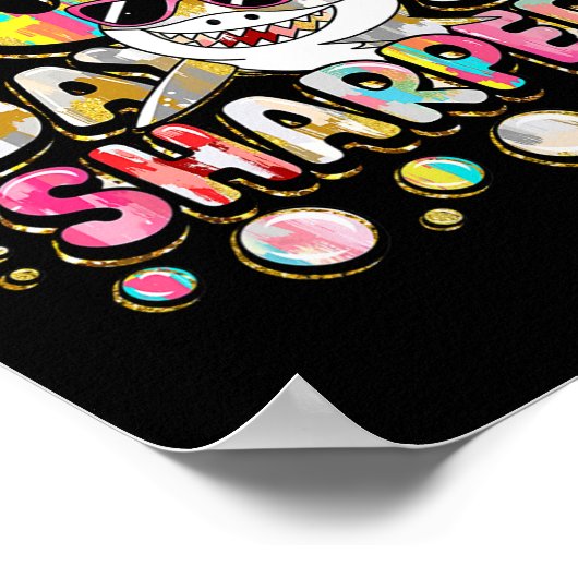 100 dagen Sharper Shark Brighter Smarter 100 dagen Poster (Hoek)