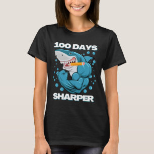 100 dagen Sharper Shark plezier 100 dagen van scho T-shirt