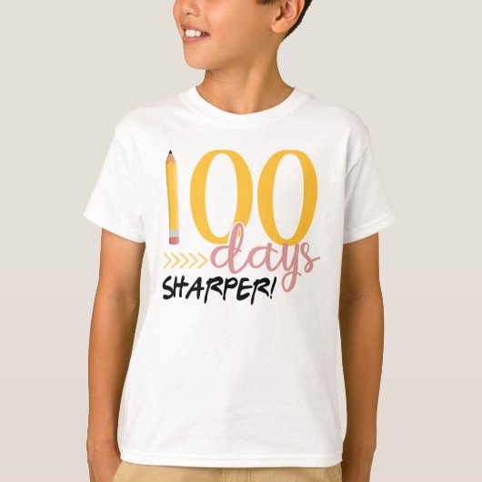 100 dagen Sharper Shirt 100e dag schoolleraar (Voorkant)