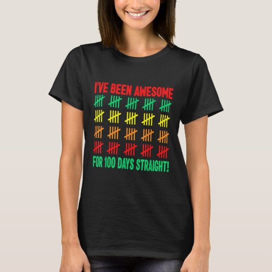 100 dagen Shirt Kinder 100ste schooldag (Voorkant)