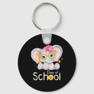 100 dagen Shirt olifant 100e dag Sleutelhanger