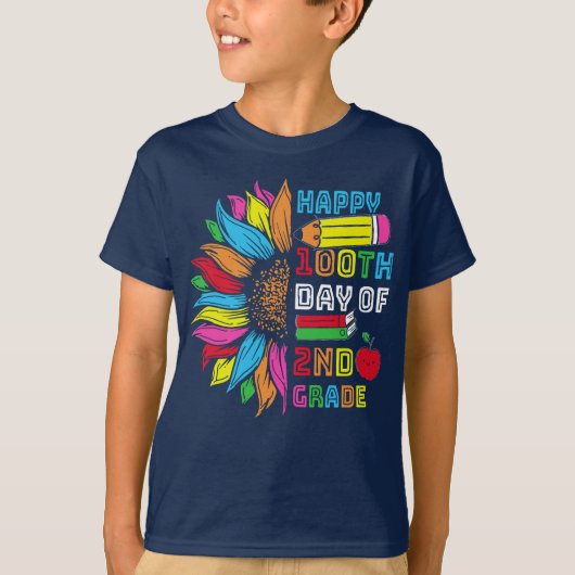 100 dagen Shirt op school, graad 2 (Voorkant)