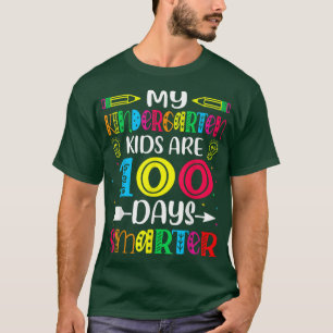 100 dagen slimmer 100 dagen leraar t-shirt