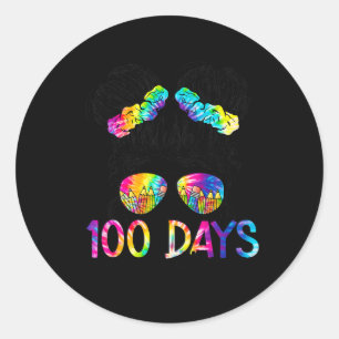 100 dagen slimmer 100 dagen schoolgeld ronde sticker