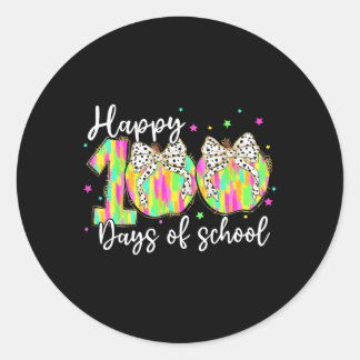 100 dagen slimmer, 100 dagen schoolkoket ronde sticker