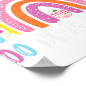 100 dagen slimmer 100 dagen schoolregenboogpijn poster (Hoek)