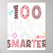 100 dagen slimmer 100e dag Valentijns op school Poster (Voorkant)