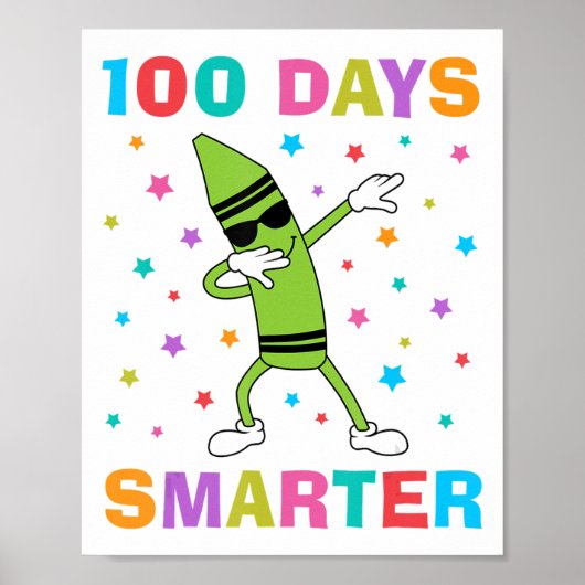 100 dagen slimmer 100e dag van de schooldodende kr poster (Voorkant)