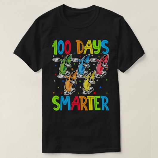 100 dagen slimmer 100e dag van de schooldodende kr t-shirt (Design voorkant)