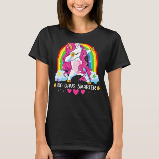 100 dagen slimmer 100e dag van de schoolmeisjes Pr T-shirt (Voorkant)