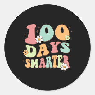 100 dagen slimmer, 100e dag van de schoolreis ronde sticker