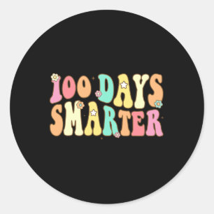 100 dagen slimmer, 100e dag van de schoolreis ronde sticker