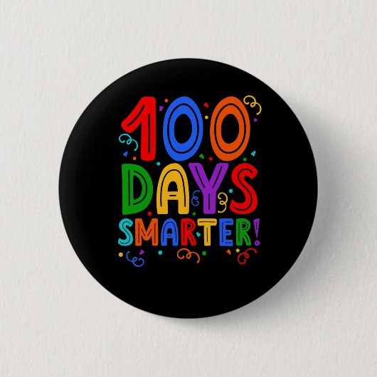 100 dagen slimmer - 100e dag van de T-shirt van de Ronde Button 5,7 Cm (Voorkant)