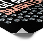 100 dagen slimmer 100e dag van school kitten kat poster (Hoek)