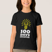 100 dagen slimmer 100e schooldag Tri-Blend shirt (Voorkant)
