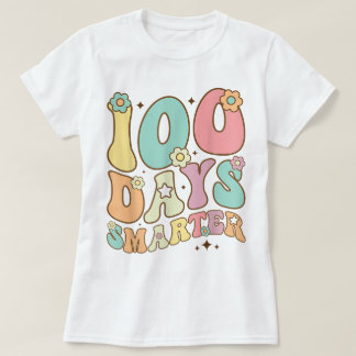 100 Dagen Slimmer 100ste Dag School Leraar Meisjes T-shirt