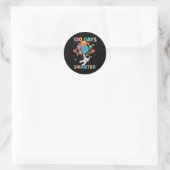 100 dagen slimmer 100ste dag van de Kinder Astrona Ronde Sticker (Tas)