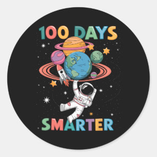 100 dagen slimmer 100ste dag van de Kinder Astrona Ronde Sticker