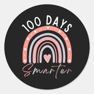 100 dagen slimmer - 100ste dag van de schoolleraar ronde sticker