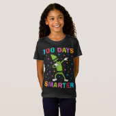 100 Dagen Slimmer 100ste Dag van School Grappig T-shirt (Voorkant volledig)