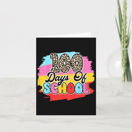 100 dagen slimmer 100ste schooldag kaart (Voorkant)