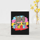 100 dagen slimmer 100ste schooldag kaart (Gele Bloem)