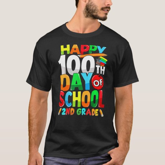 100 dagen slimmer 2e graad 100e dag van de tweede t-shirt (Voorkant)
