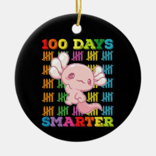 100 dagen slimmer Axolotl 100e dag van school Keramisch Ornament