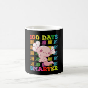 100 dagen slimmer Axolotl 100e dag van school Koffiemok