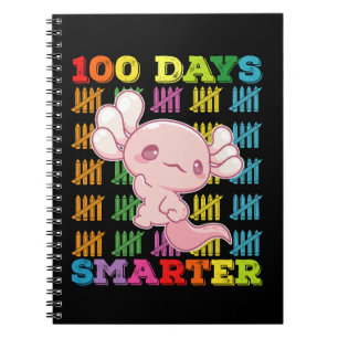100 dagen slimmer Axolotl 100e dag van school Notitieboek