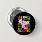 100 dagen slimmer Axolotl 100e dag van school Ronde Button 5,7 Cm (Voorkant /achterkant)