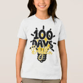 100 dagen slimmer & fijnere school Tri-Blend shirt (Voorkant)